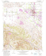 Hollister California Historical topographic map, 1:24000 scale, 7.5 X 7.5 Minute, Year 1955
