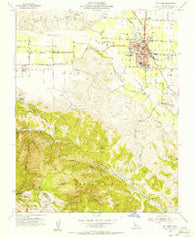 Hollister California Historical topographic map, 1:24000 scale, 7.5 X 7.5 Minute, Year 1955