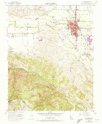 Hollister California Historical topographic map, 1:24000 scale, 7.5 X 7.5 Minute, Year 1955
