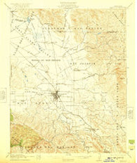 Hollister California Historical topographic map, 1:62500 scale, 15 X 15 Minute, Year 1921