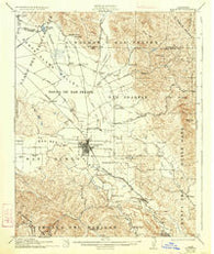 Hollister California Historical topographic map, 1:62500 scale, 15 X 15 Minute, Year 1921