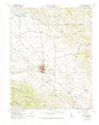 Hollister California Historical topographic map, 1:62500 scale, 15 X 15 Minute, Year 1955