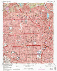 Hollywood California Historical topographic map, 1:24000 scale, 7.5 X 7.5 Minute, Year 1966