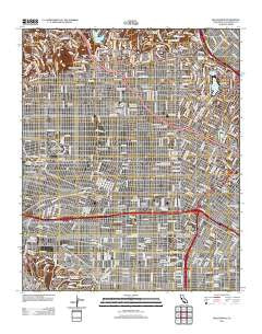 Hollywood California Historical topographic map, 1:24000 scale, 7.5 X 7.5 Minute, Year 2012