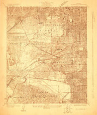 Hollywood California Historical topographic map, 1:24000 scale, 7.5 X 7.5 Minute, Year 1924