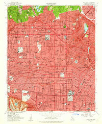 Hollywood California Historical topographic map, 1:24000 scale, 7.5 X 7.5 Minute, Year 1953