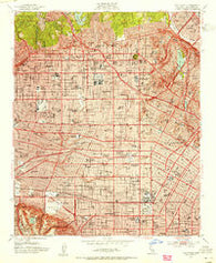 Hollywood California Historical topographic map, 1:24000 scale, 7.5 X 7.5 Minute, Year 1953