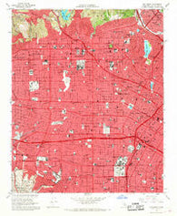 Hollywood California Historical topographic map, 1:24000 scale, 7.5 X 7.5 Minute, Year 1966