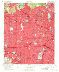 Hollywood California Historical topographic map, 1:24000 scale, 7.5 X 7.5 Minute, Year 1966