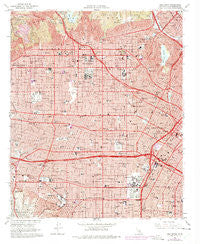 Hollywood California Historical topographic map, 1:24000 scale, 7.5 X 7.5 Minute, Year 1966