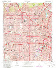 Hollywood California Historical topographic map, 1:24000 scale, 7.5 X 7.5 Minute, Year 1966