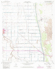 Holtville East California Historical topographic map, 1:24000 scale, 7.5 X 7.5 Minute, Year 1957