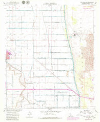 Holtville East California Historical topographic map, 1:24000 scale, 7.5 X 7.5 Minute, Year 1957