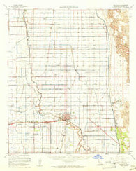 Holtville California Historical topographic map, 1:62500 scale, 15 X 15 Minute, Year 1957