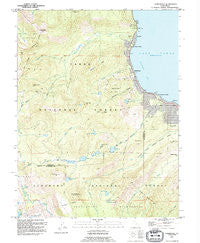 Homewood California Historical topographic map, 1:24000 scale, 7.5 X 7.5 Minute, Year 1992