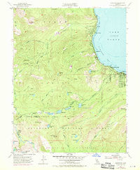 Homewood California Historical topographic map, 1:24000 scale, 7.5 X 7.5 Minute, Year 1955