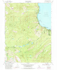 Homewood California Historical topographic map, 1:24000 scale, 7.5 X 7.5 Minute, Year 1955