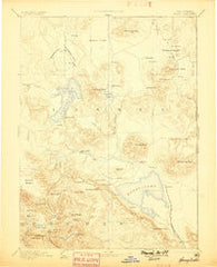 Honey Lake California Historical topographic map, 1:250000 scale, 1 X 1 Degree, Year 1893