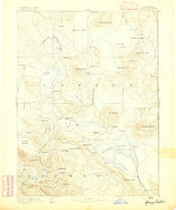 Honey Lake California Historical topographic map, 1:250000 scale, 1 X 1 Degree, Year 1893