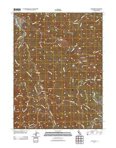 Honeydew California Historical topographic map, 1:24000 scale, 7.5 X 7.5 Minute, Year 2012