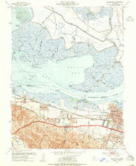 Honker Bay California Historical topographic map, 1:24000 scale, 7.5 X 7.5 Minute, Year 1953