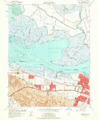 Honker Bay California Historical topographic map, 1:24000 scale, 7.5 X 7.5 Minute, Year 1953