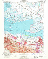 Honker Bay California Historical topographic map, 1:24000 scale, 7.5 X 7.5 Minute, Year 1953