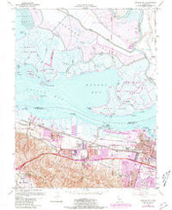 Honker Bay California Historical topographic map, 1:24000 scale, 7.5 X 7.5 Minute, Year 1953