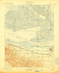 Honker Bay California Historical topographic map, 1:31680 scale, 7.5 X 7.5 Minute, Year 1918