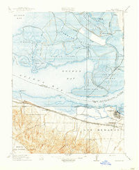 Honker Bay California Historical topographic map, 1:31680 scale, 7.5 X 7.5 Minute, Year 1918