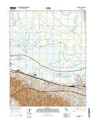 Honker Bay California Current topographic map, 1:24000 scale, 7.5 X 7.5 Minute, Year 2015