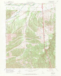 Hooker California Historical topographic map, 1:24000 scale, 7.5 X 7.5 Minute, Year 1965