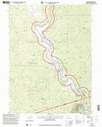 Hoopa California Historical topographic map, 1:24000 scale, 7.5 X 7.5 Minute, Year 1997