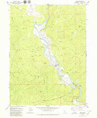 Hoopa California Historical topographic map, 1:24000 scale, 7.5 X 7.5 Minute, Year 1979