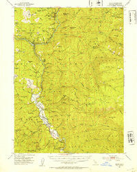 Hoopa California Historical topographic map, 1:62500 scale, 15 X 15 Minute, Year 1952
