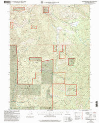 Hoosimbim Mountain California Historical topographic map, 1:24000 scale, 7.5 X 7.5 Minute, Year 1998