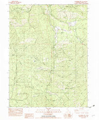 Hoosimbim Mtn. California Historical topographic map, 1:24000 scale, 7.5 X 7.5 Minute, Year 1982