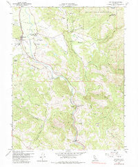 Hopland California Historical topographic map, 1:24000 scale, 7.5 X 7.5 Minute, Year 1960