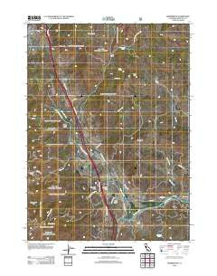 Hornbrook California Historical topographic map, 1:24000 scale, 7.5 X 7.5 Minute, Year 2012