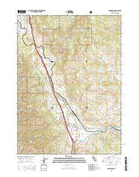 Hornbrook California Current topographic map, 1:24000 scale, 7.5 X 7.5 Minute, Year 2015