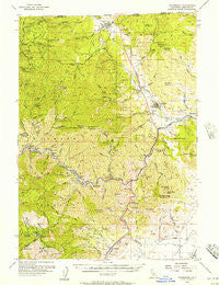 Hornbrook California Historical topographic map, 1:62500 scale, 15 X 15 Minute, Year 1955