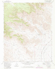 Horse Canyon California Historical topographic map, 1:24000 scale, 7.5 X 7.5 Minute, Year 1972