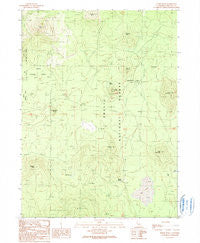 Horse Peak California Historical topographic map, 1:24000 scale, 7.5 X 7.5 Minute, Year 1990