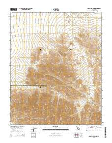 Horse Thief Springs California Current topographic map, 1:24000 scale, 7.5 X 7.5 Minute, Year 2015
