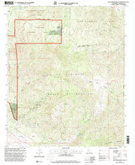 Hot Springs Mountain California Historical topographic map, 1:24000 scale, 7.5 X 7.5 Minute, Year 1960