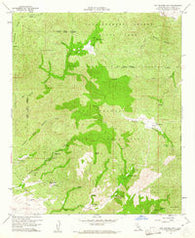 Hot Springs Mtn. California Historical topographic map, 1:24000 scale, 7.5 X 7.5 Minute, Year 1960
