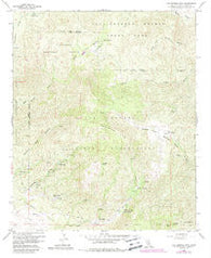 Hot Springs Mtn. California Historical topographic map, 1:24000 scale, 7.5 X 7.5 Minute, Year 1960