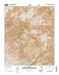 Hot Springs Mountain California Current topographic map, 1:24000 scale, 7.5 X 7.5 Minute, Year 2015