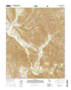 Huasna Peak California Current topographic map, 1:24000 scale, 7.5 X 7.5 Minute, Year 2015