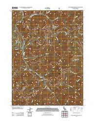 Huckleberry Mountain California Historical topographic map, 1:24000 scale, 7.5 X 7.5 Minute, Year 2012